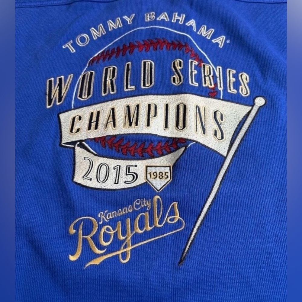 Tommy Bahama Royal Blue Kansas City Royals 2015 World Series Champions 1/4 Zip